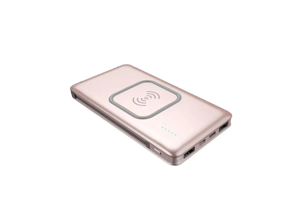 10000mAh Wireless Powerbank with Built in Cable