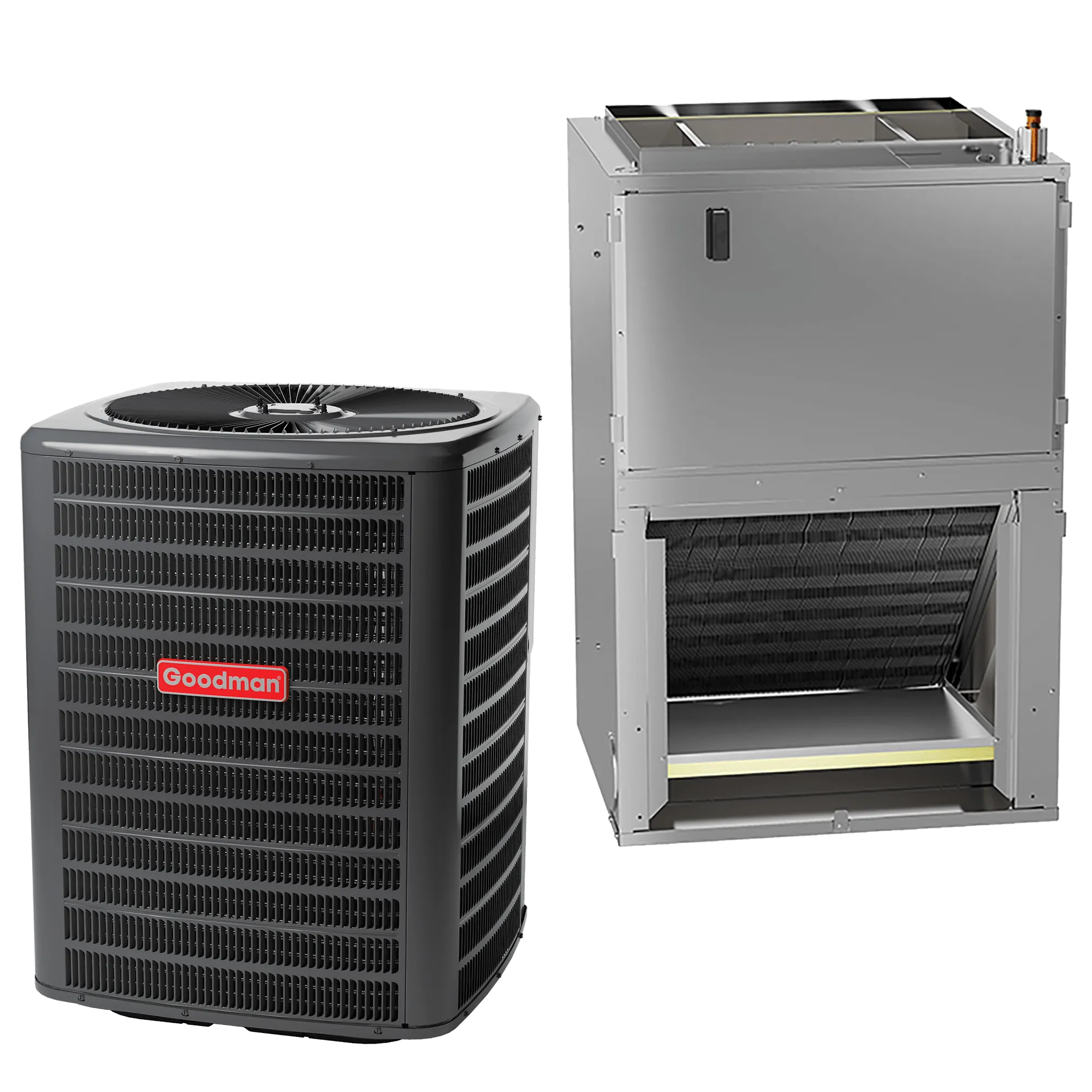 1.5 Ton 14.3 SEER2 R32 Goodman Wall Mount Central Air Conditioner with 5kW Heater