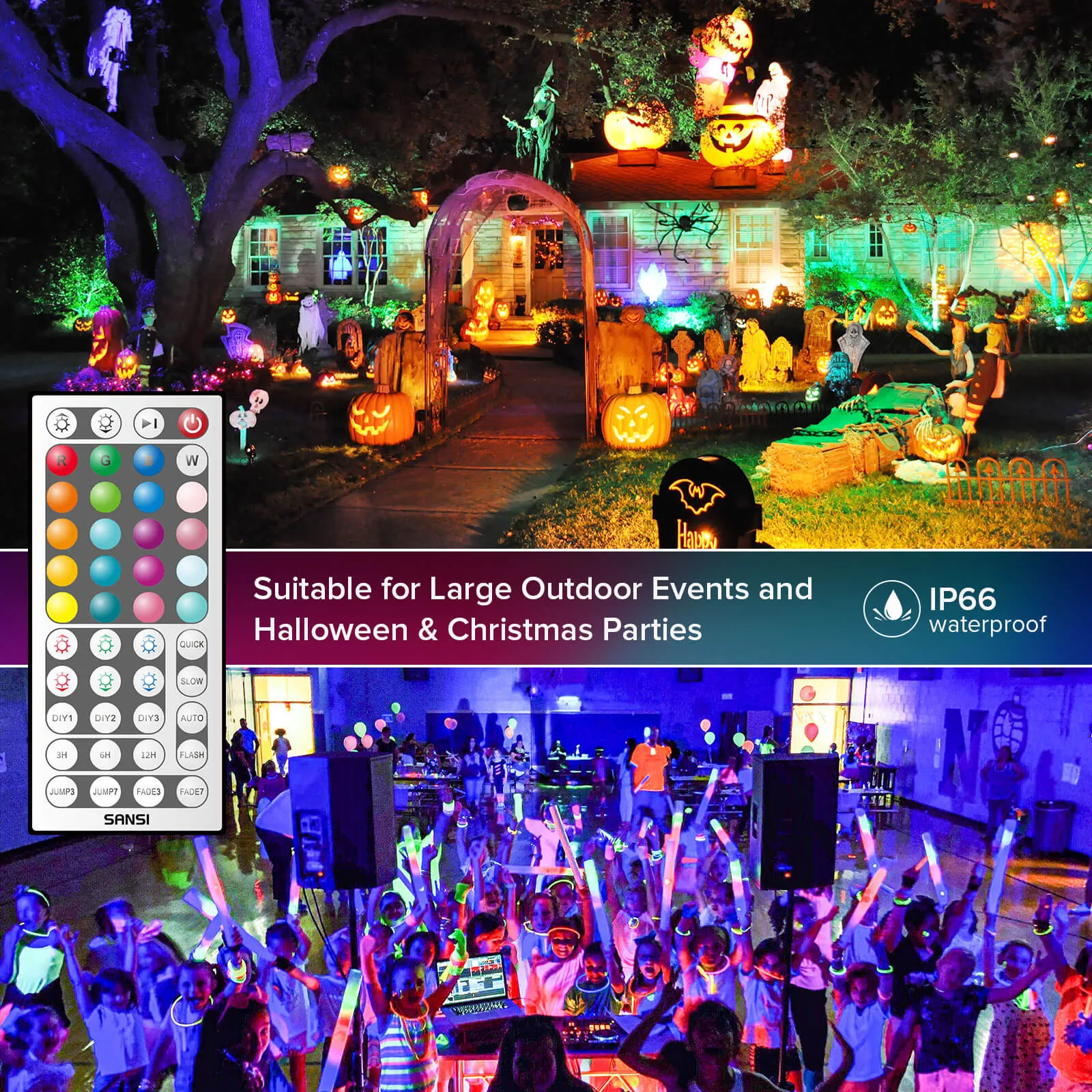 160W RGB LED Flood Light (US ONLY)