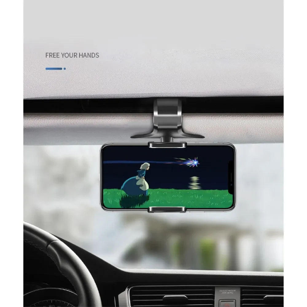 3 in 1 Car GPS Smartphone Holder: Dashboard / Visor Clamp   AC Grid Clip for Kiano Elegance 5.1 - Black