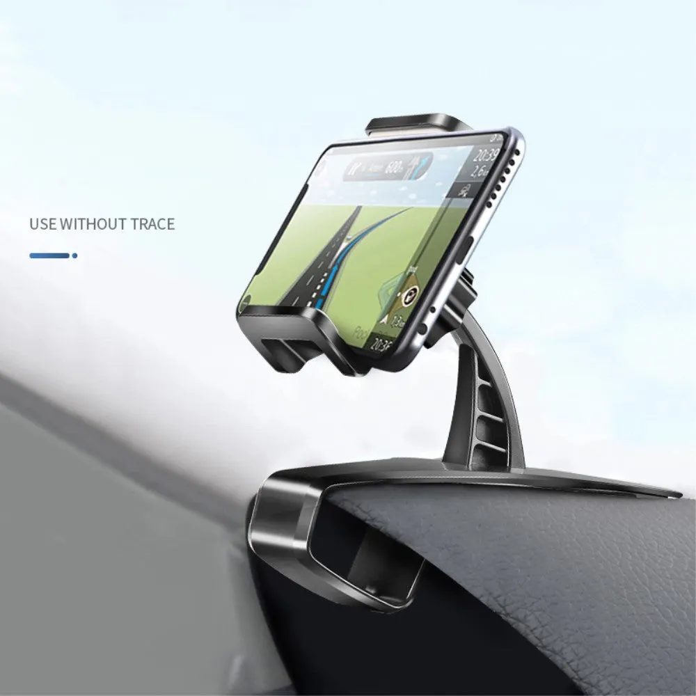 3 in 1 Car GPS Smartphone Holder: Dashboard / Visor Clamp   AC Grid Clip for Nokia 7.1 (2018) - Black