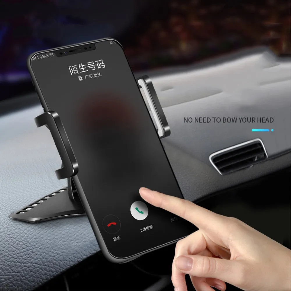 3 in 1 Car GPS Smartphone Holder: Dashboard / Visor Clamp   AC Grid Clip for Nokia 7.1 (2018) - Black