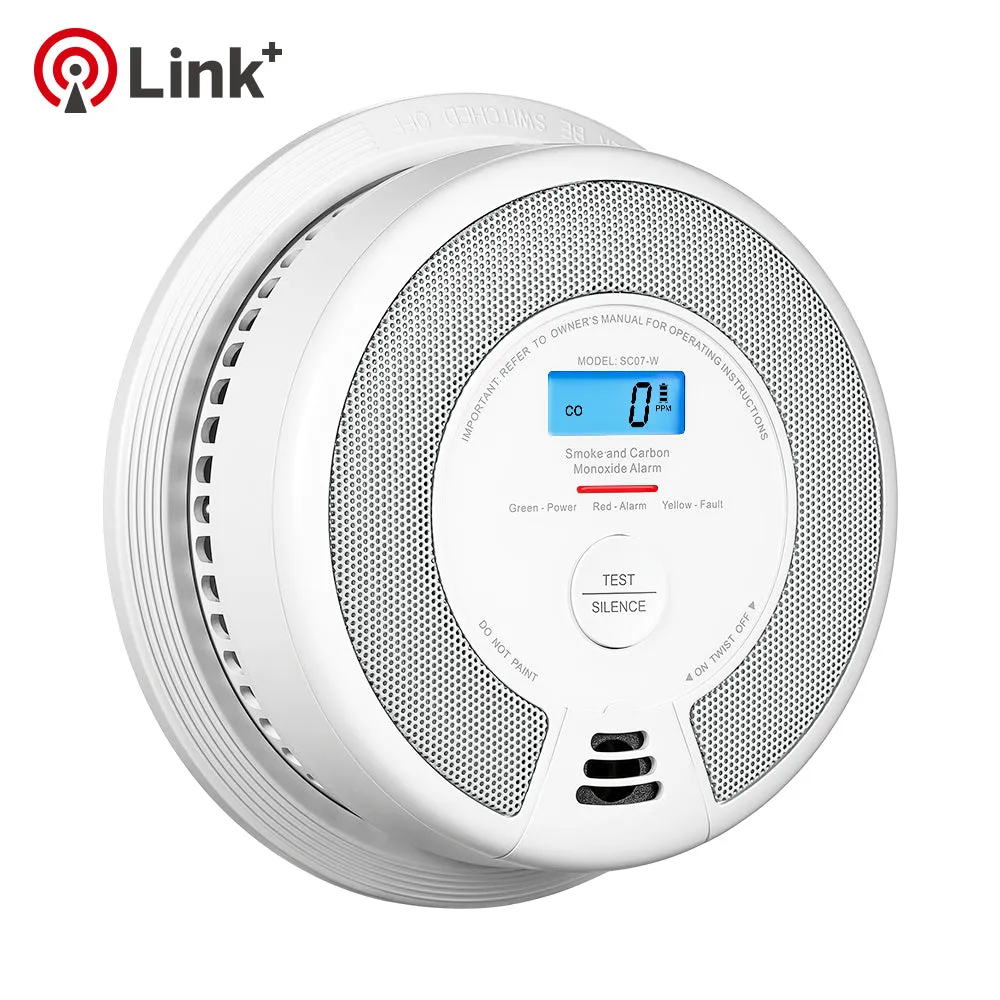 3 Pack SC07-W Wireless Interconnected Combination Smoke and Carbon Monoxide Detector