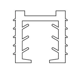 40x30mm GRIPRAIL® RUBBER