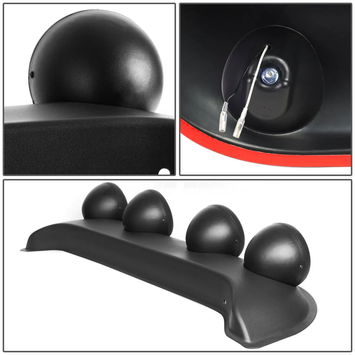 4X4 Car Black Housing NEO Clear Lens Off-Road Roof Top Mounted Rally Fog Light Lamp