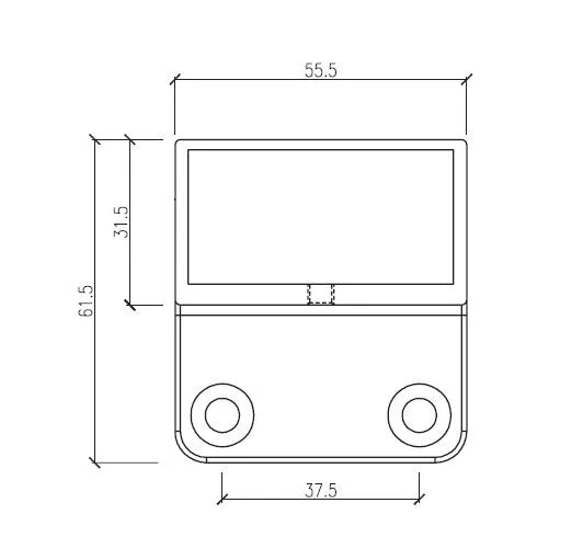 50X25MM EURO WALL PLATE