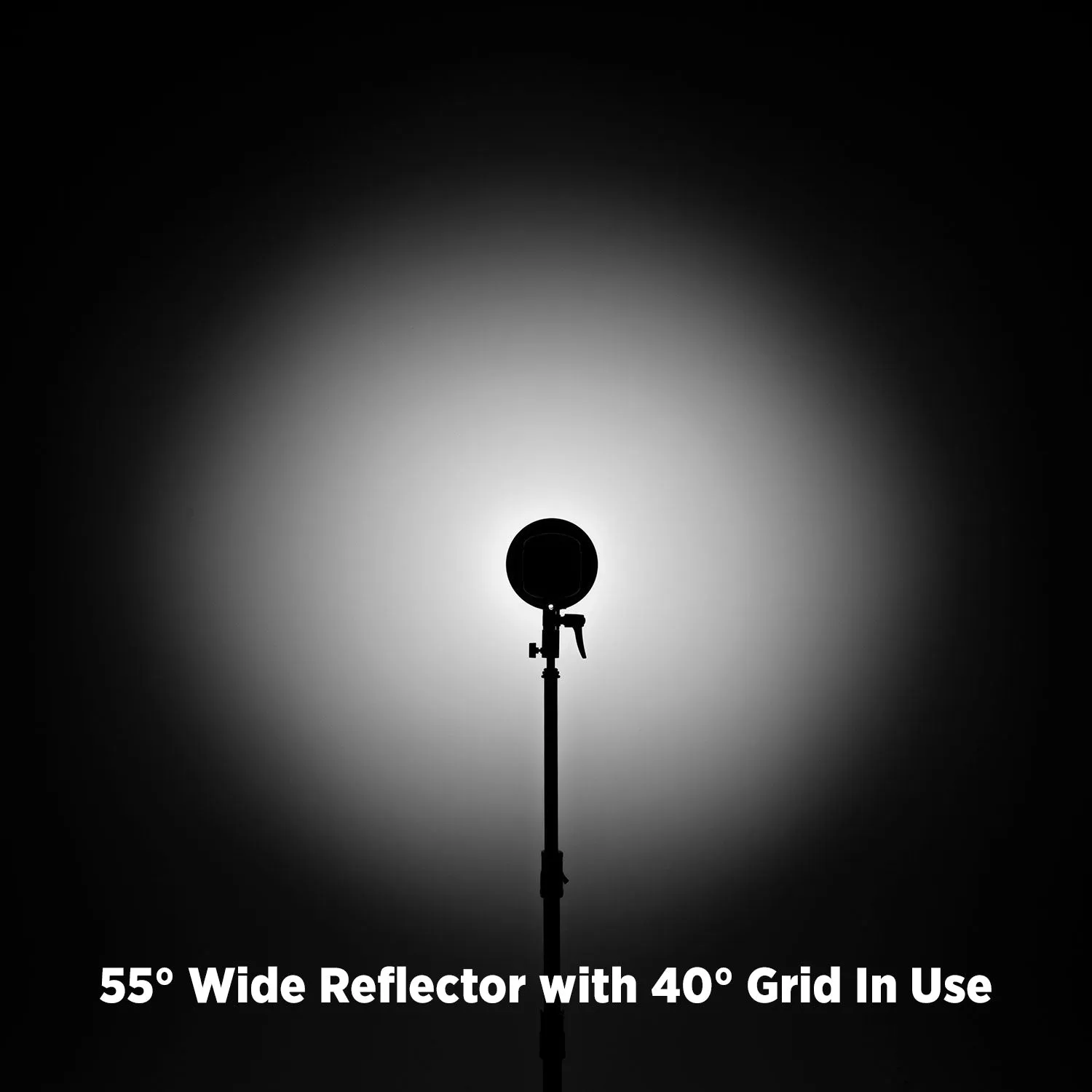 55-Degree Wide Umbrella Reflector with Honeycomb Grids (FJ400, Bowens, Godox Mounts)