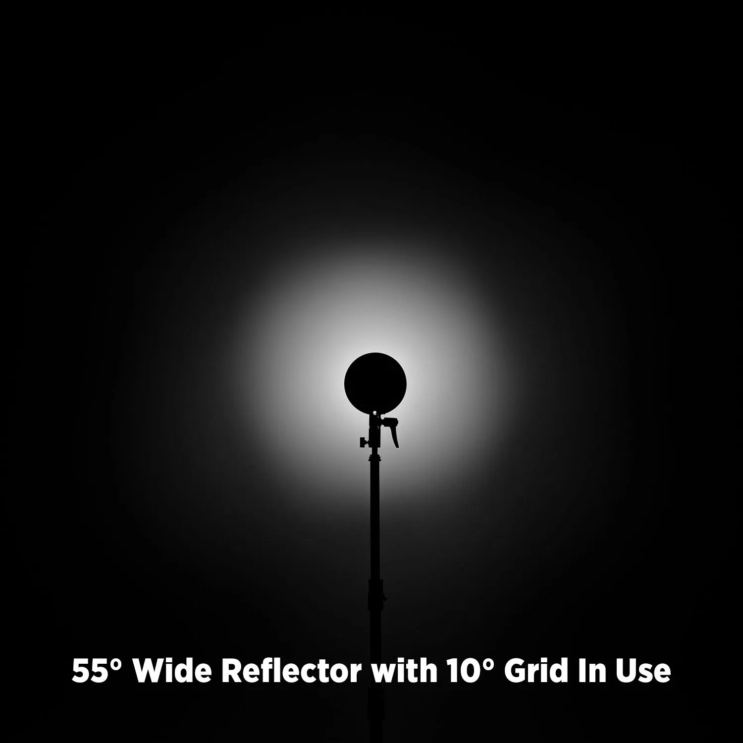 55-Degree Wide Umbrella Reflector with Honeycomb Grids (FJ400, Bowens, Godox Mounts)