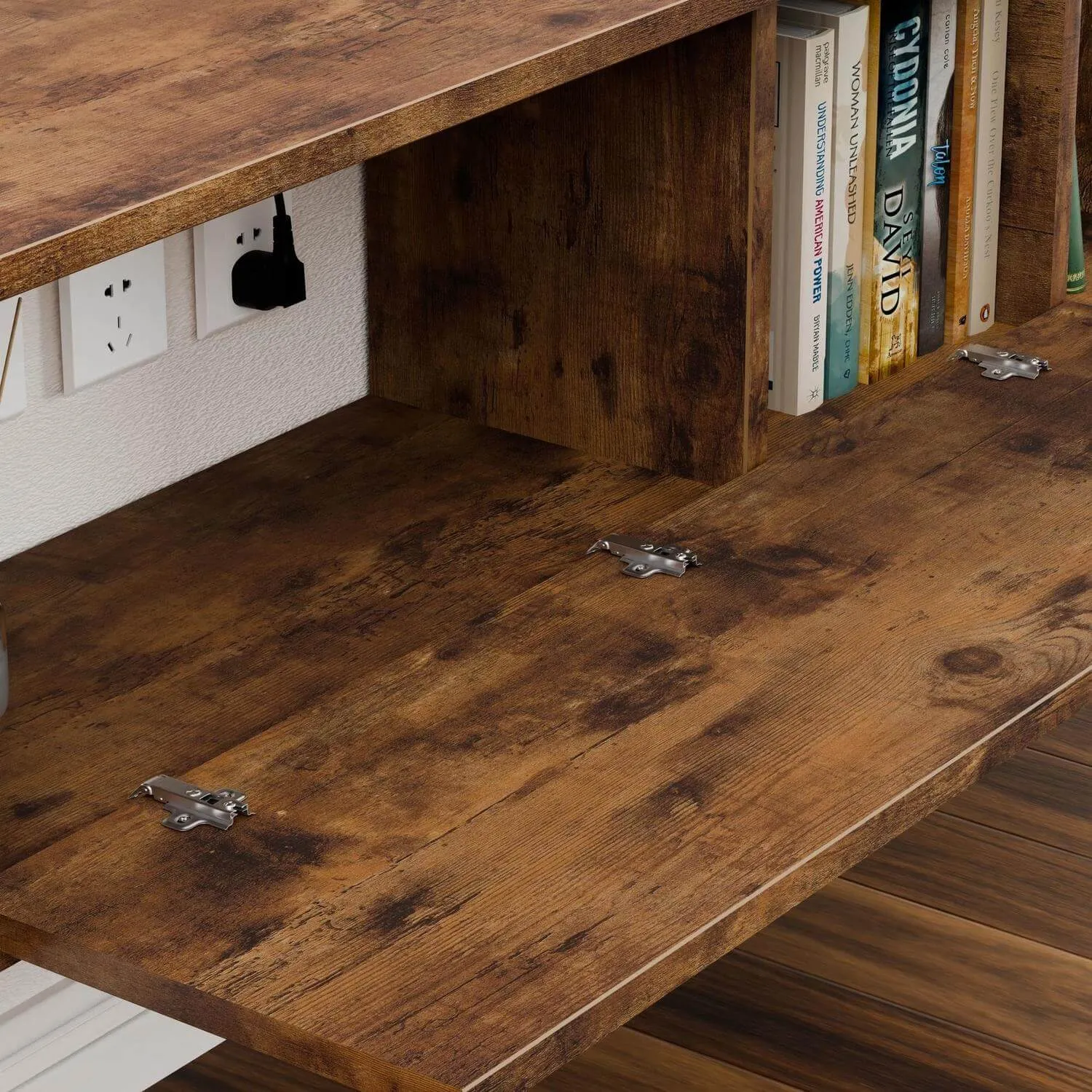 58" Prima TV Stand Rustic Brown