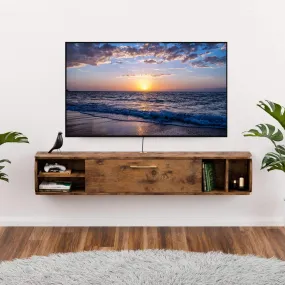 58" Prima TV Stand Rustic Brown