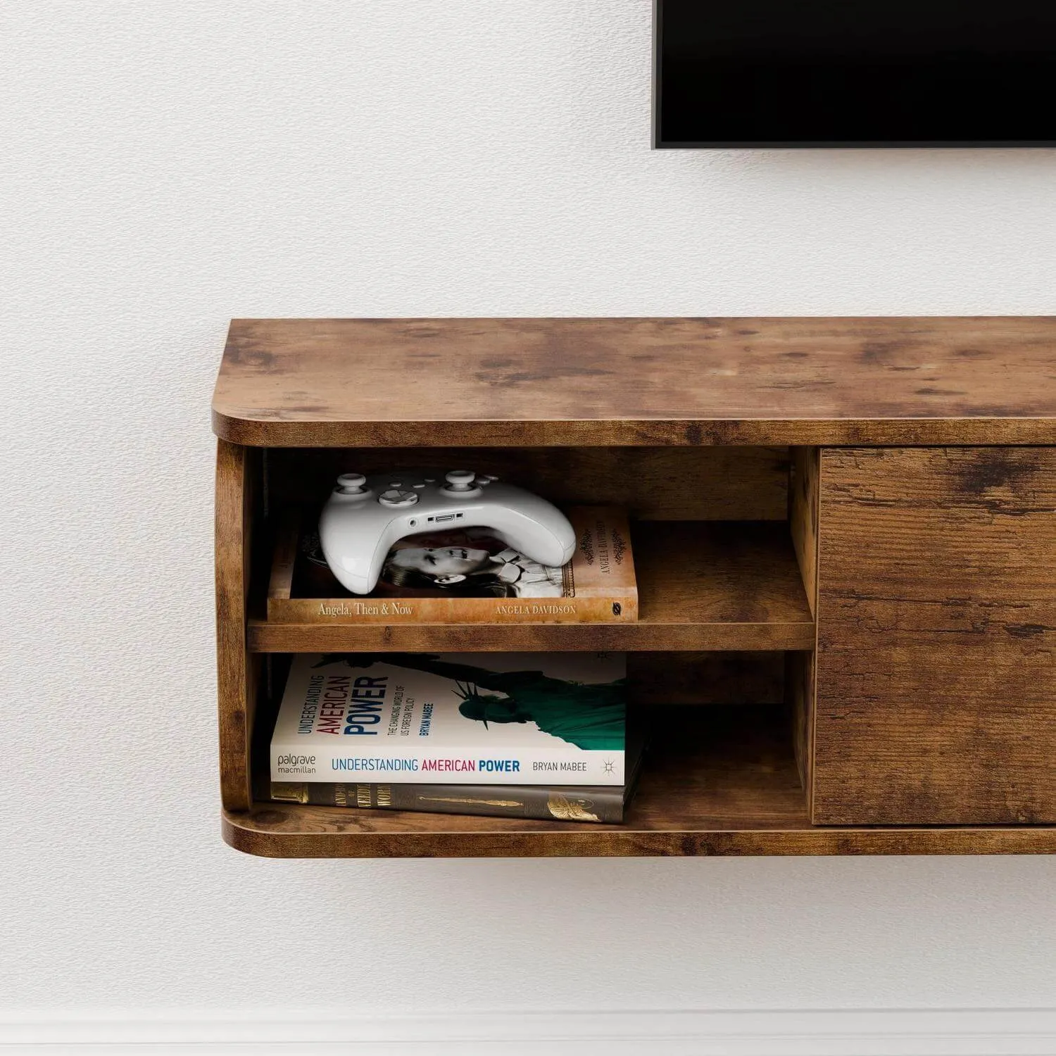 58" Prima TV Stand Rustic Brown