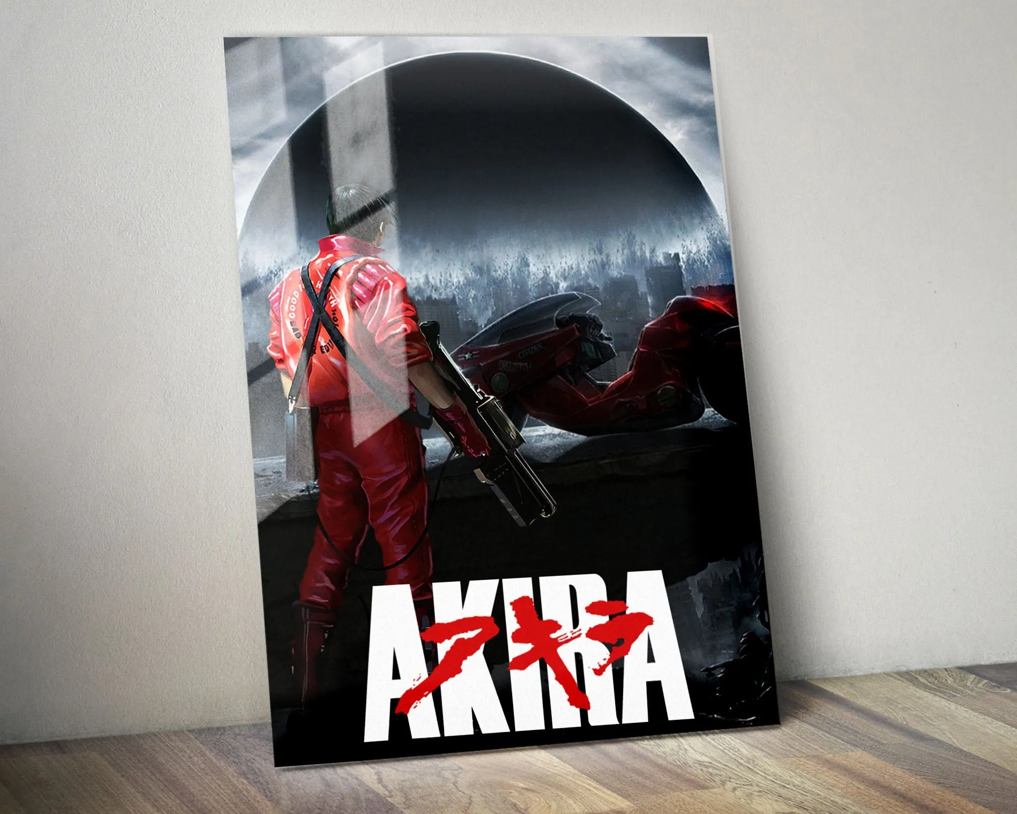 Akira Dystopian Black Metal Poster