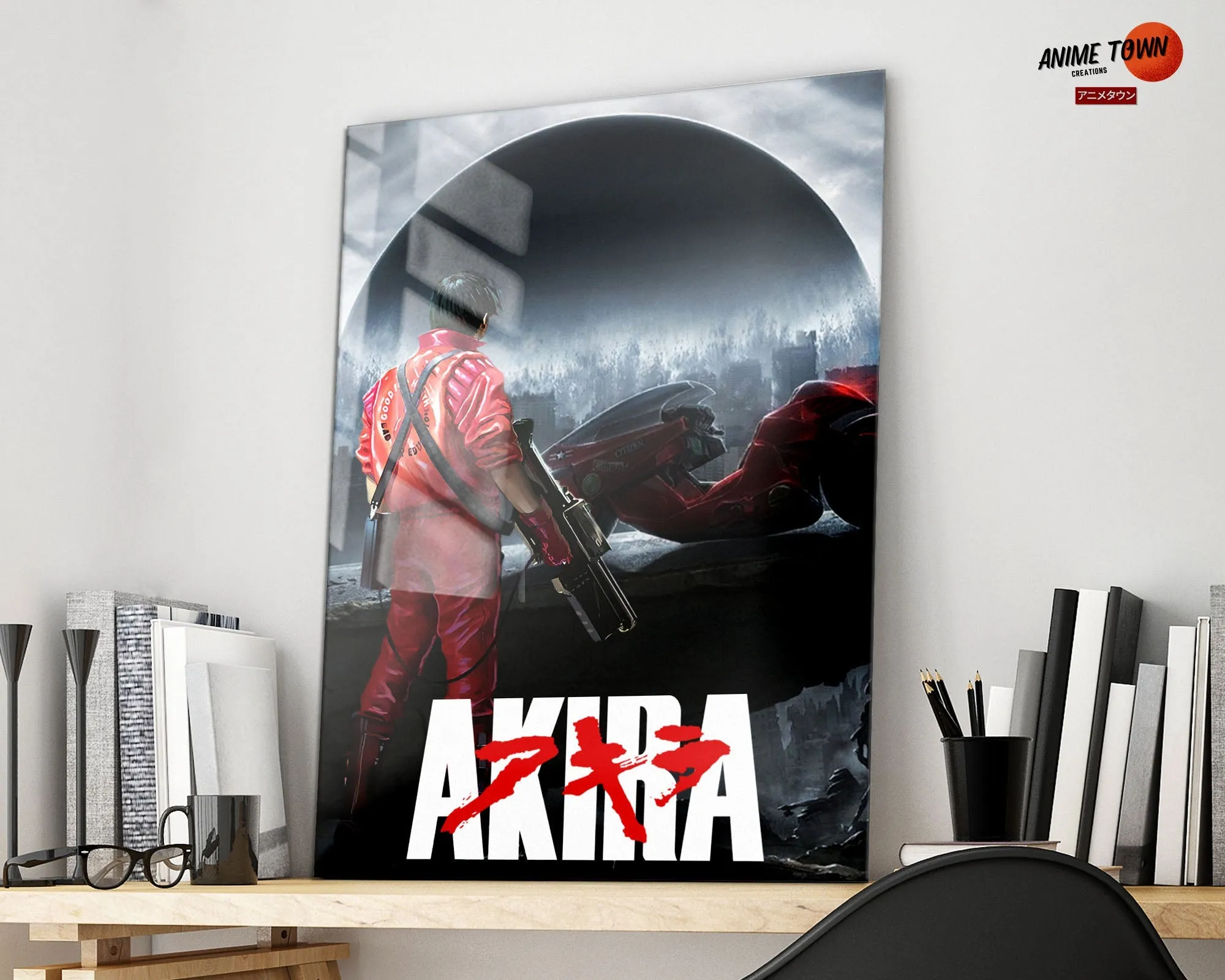 Akira Dystopian Black Metal Poster