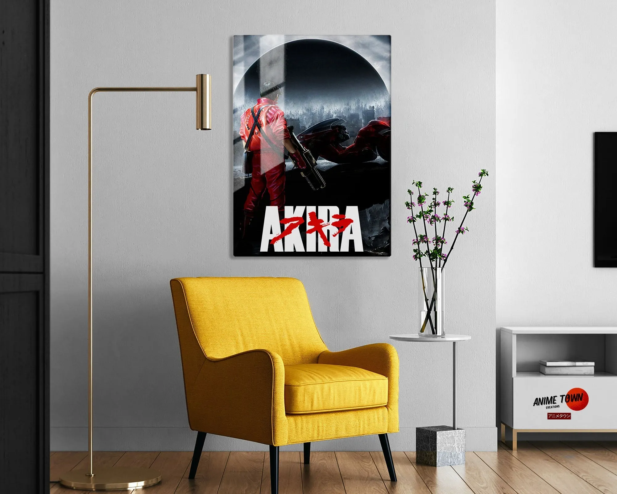 Akira Dystopian Black Metal Poster