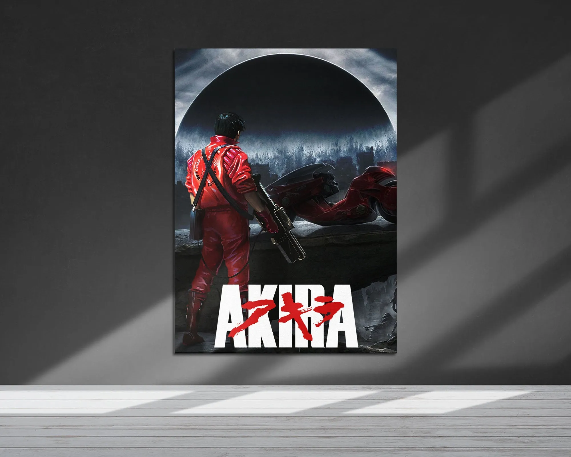 Akira Dystopian Black Metal Poster