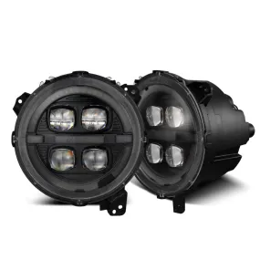 Alpharex Nova Series LED Projector Headlights for Wrangler JL (2018-2024)