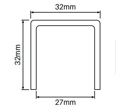 Alumawood Timber Look Heavy duty U channel  top/bottom frame 5000MM LONG
