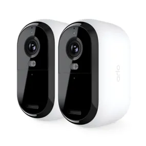 Arlo Essential 2K Outdoor Security Camera, Pack of 2, White - Model VMC2250100EUS