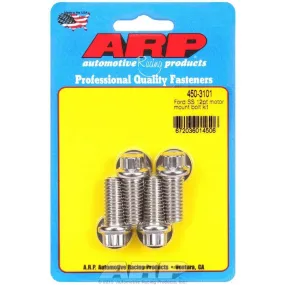 ARP 12 Point Head Motor Mount Bolt Kit Stainless Natural Small Block Ford - Kit