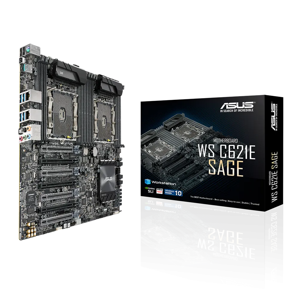 ASUS WS C621E SAGE Intel C621, LGA 3647, EEB Workstation Motherboard