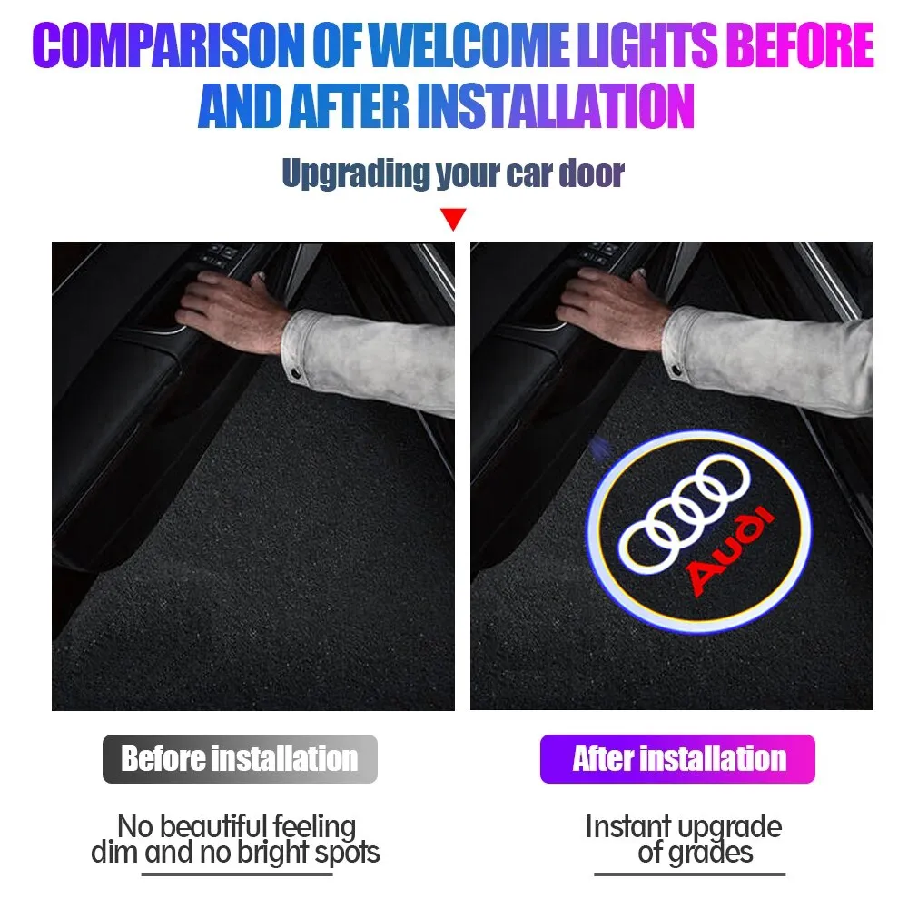 Audi / RS / S-Line Car Door Light LED Projector