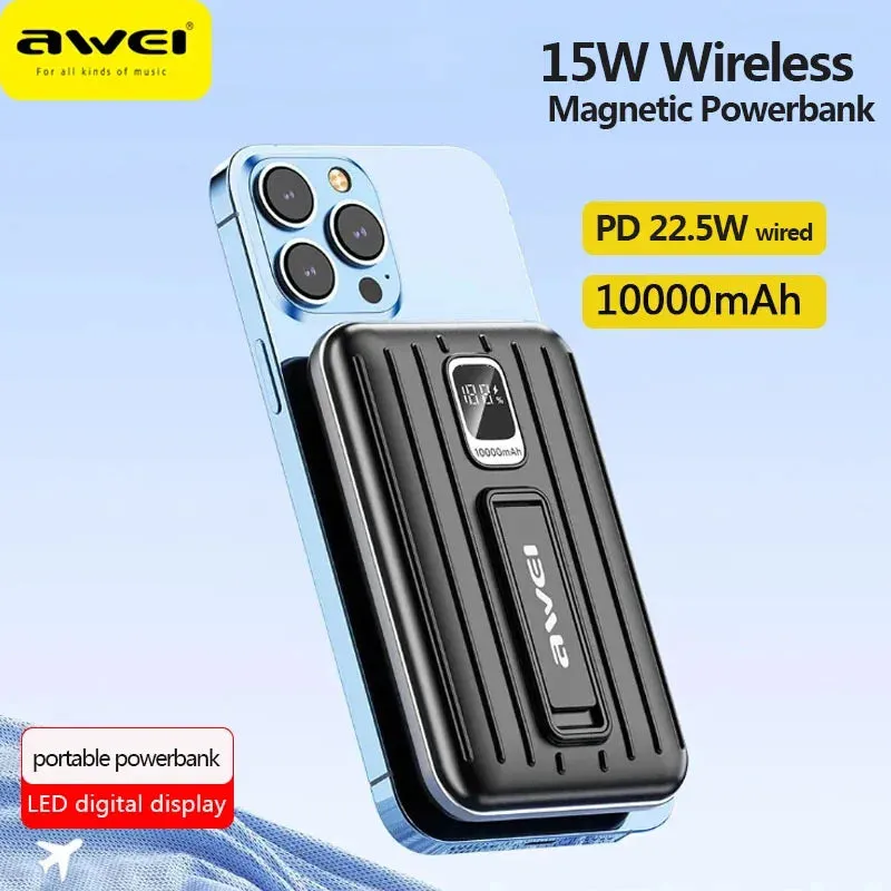 Awei Wireless Charging Power Bank with 10000mAh / 22.5W