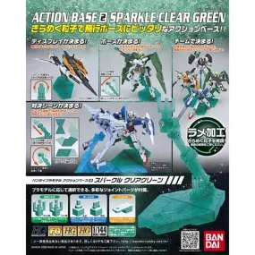 Bandai 5057602 Action Base 2 Sparkle Clear Green