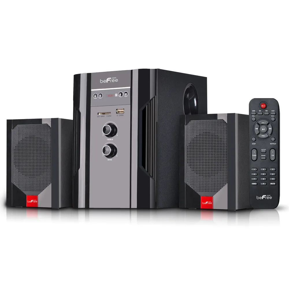 beFree Sound 2.1 Channel Surround Sound Bluetooth Speaker System
