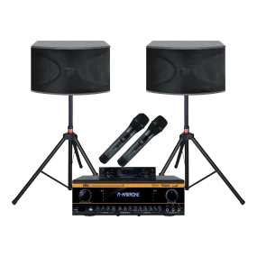 Better Music Builder Bundle with Mixing Amplifier, Speakers, Microphones, and Accessories (5 Items)