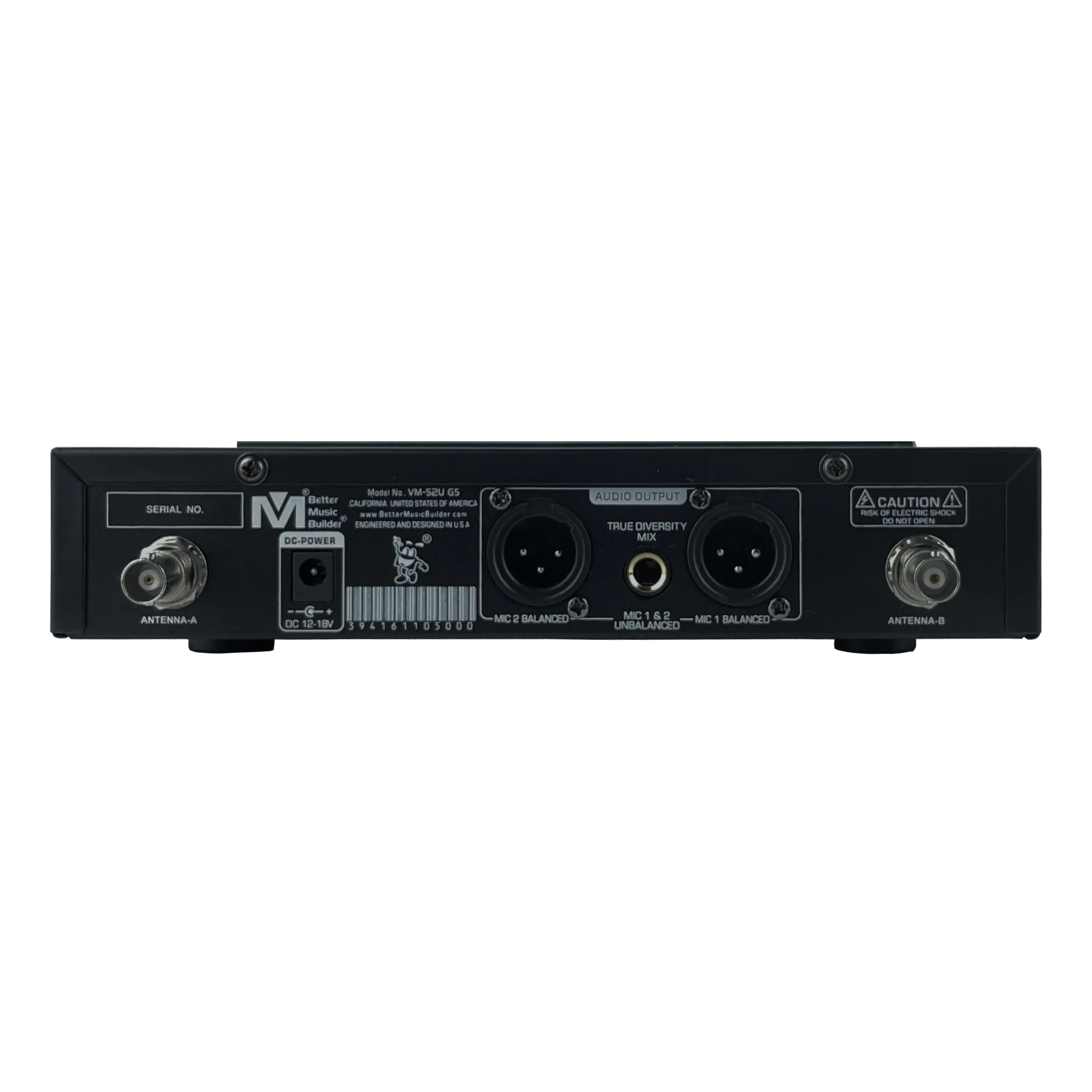 Better Music Builder DX-388 G5 1400W Karaoke Mixing Amplifier Bundle with VM-52 G5 Wireless Microphones