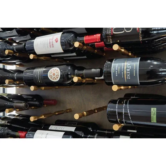 Blue Grouse VINdustry Label View Three Bottle Deep Wine Pegs (Pair)