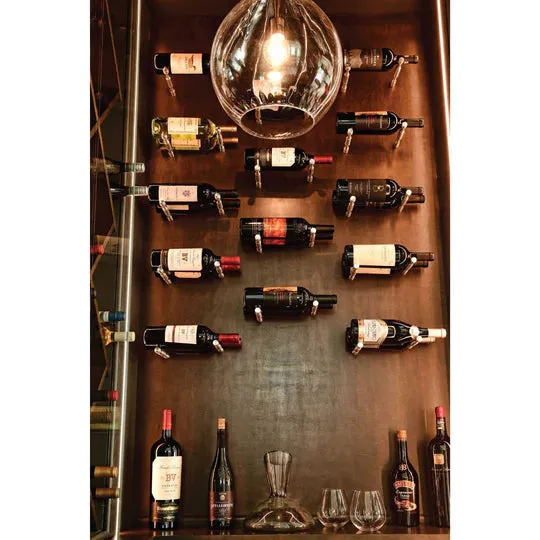 Blue Grouse VINdustry Label View Three Bottle Deep Wine Pegs (Pair)