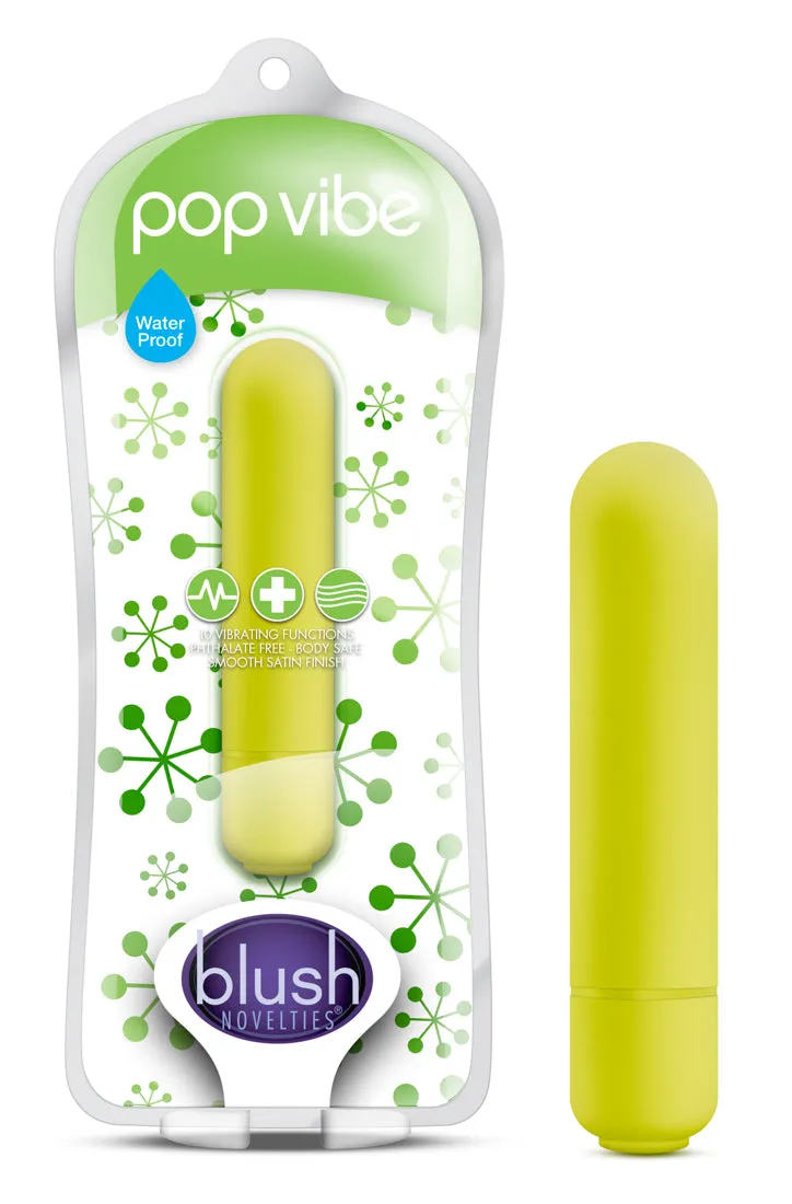 Blush Pop Vibe: Fun, Waterproof Mini Vibrator with 10 Buzz Modes!