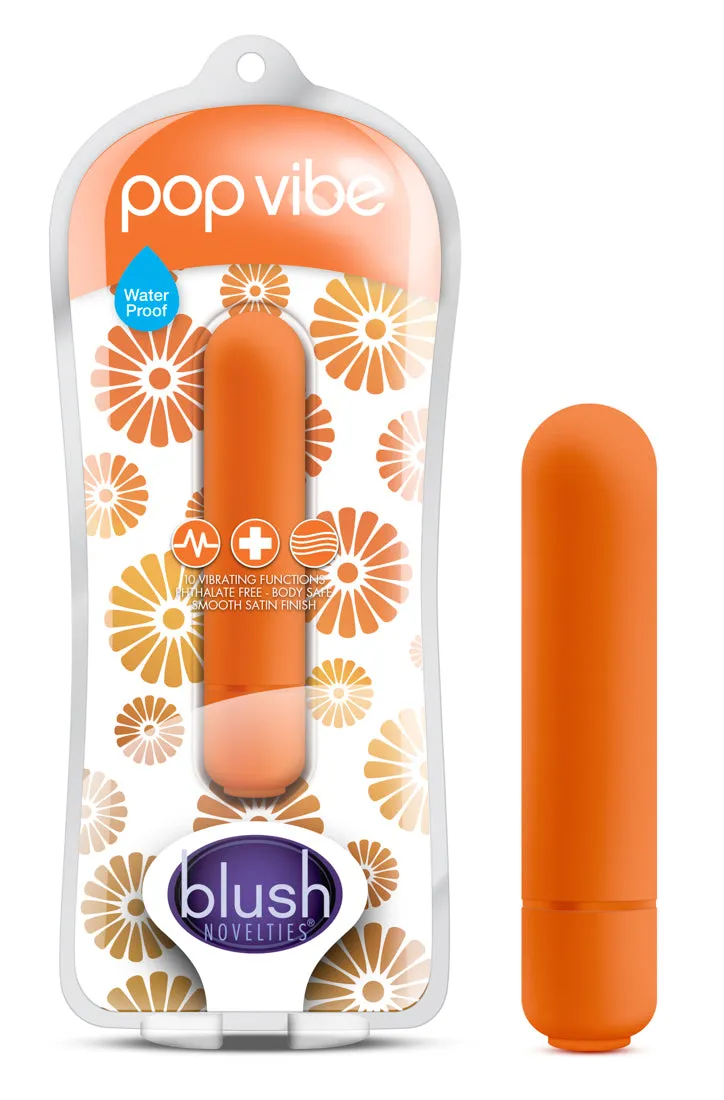 Blush Pop Vibe: Fun, Waterproof Mini Vibrator with 10 Buzz Modes!