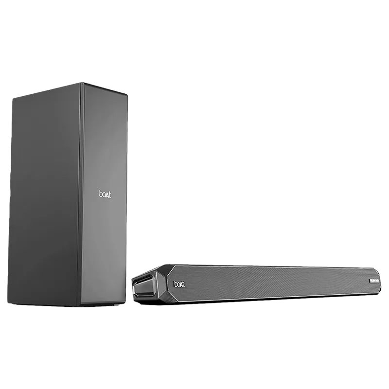 boAt Aavante Bar 1200D | 100W RMS Dolby Audio Soundbar with Wired Subwoofer, 2.1 Channel, Bluetooth, Master Remote Control