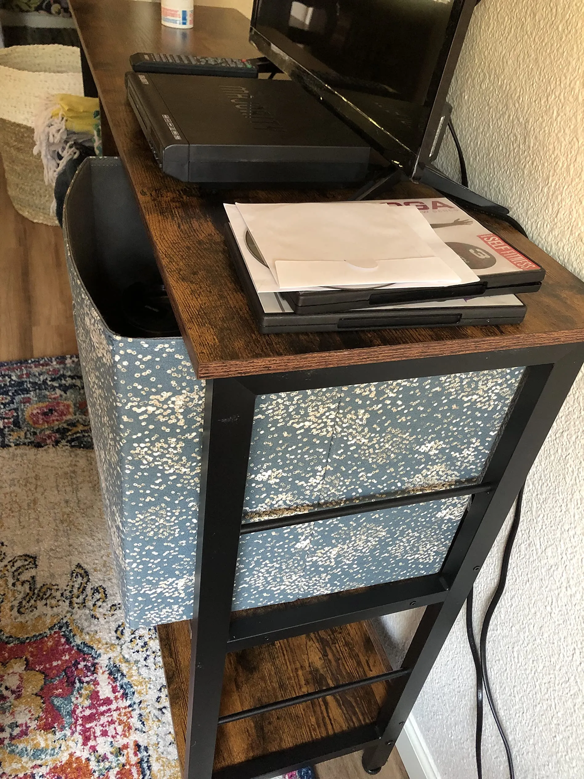 Bookshelf, Bookcase with 6 Storage Cubes, for Office