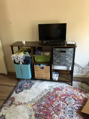 Bookshelf, Bookcase with 6 Storage Cubes, for Office