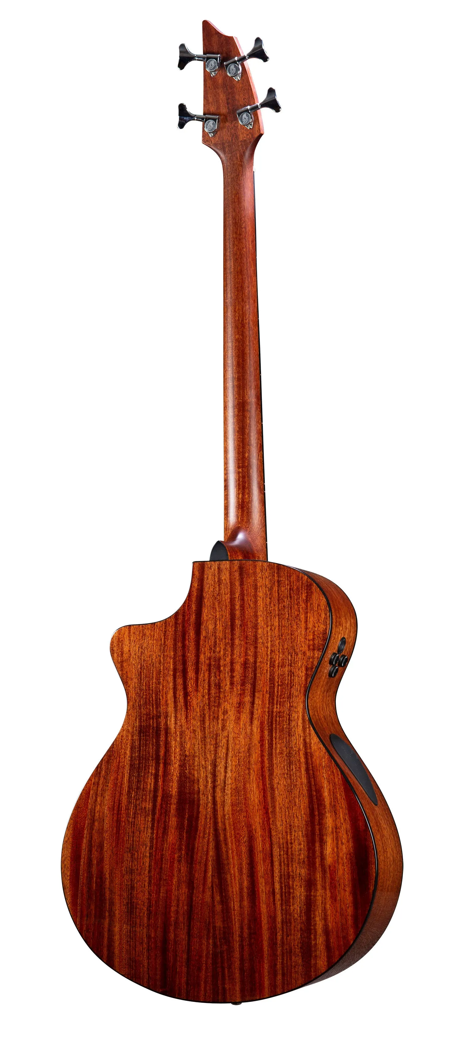 Breedlove Solo Pro Concerto Edgeburst CE Acoustic-Electric Bass Guitar With Hardshell Case
