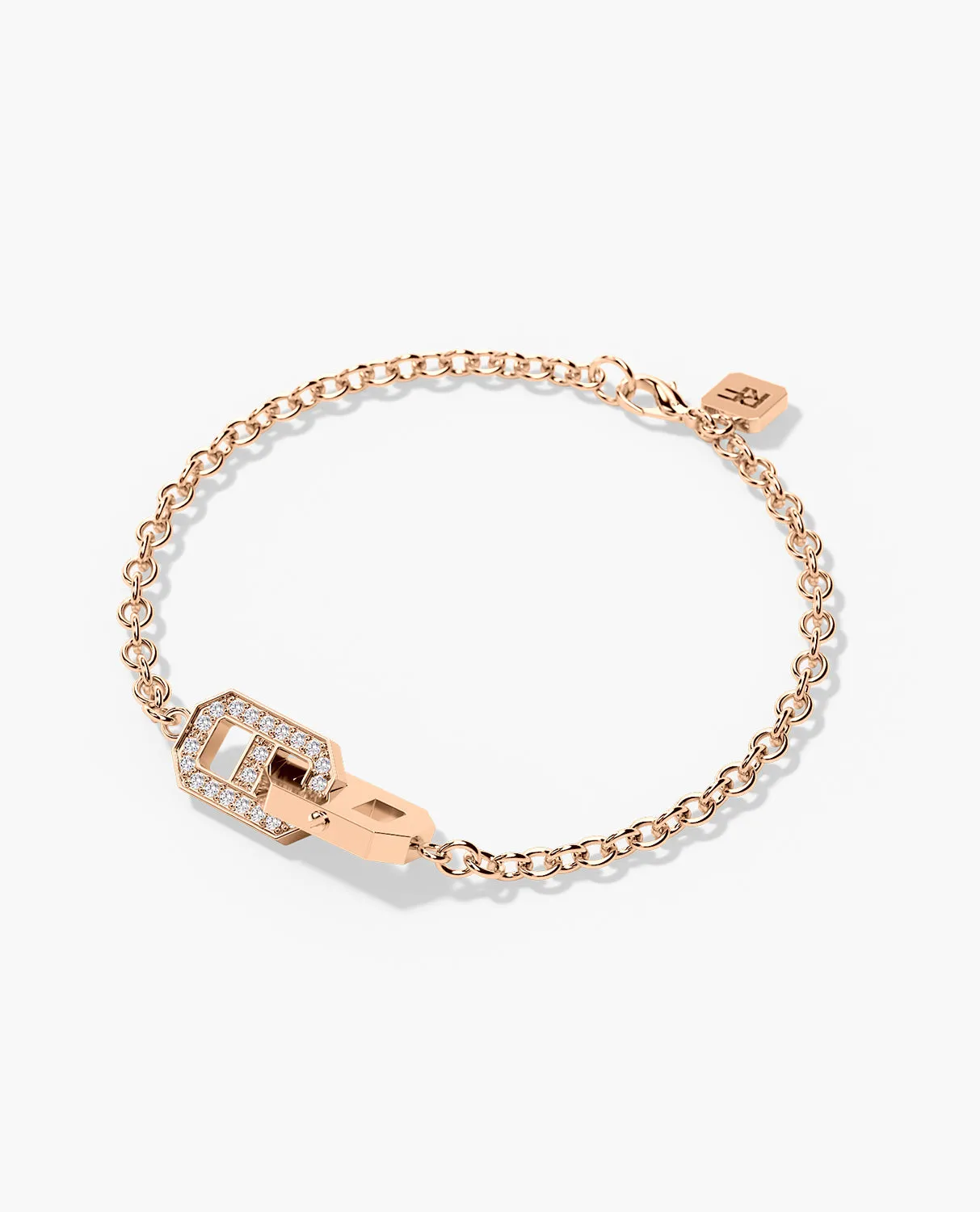 BRIGGS Gold Charm Bracelet with 0.45ct Diamonds