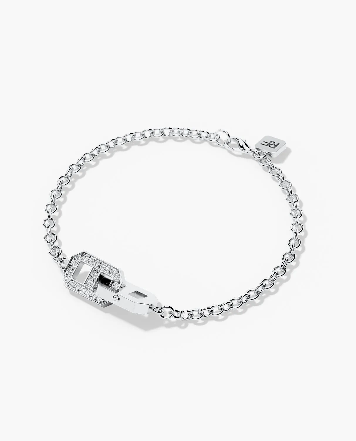 BRIGGS Gold Charm Bracelet with 0.45ct Diamonds