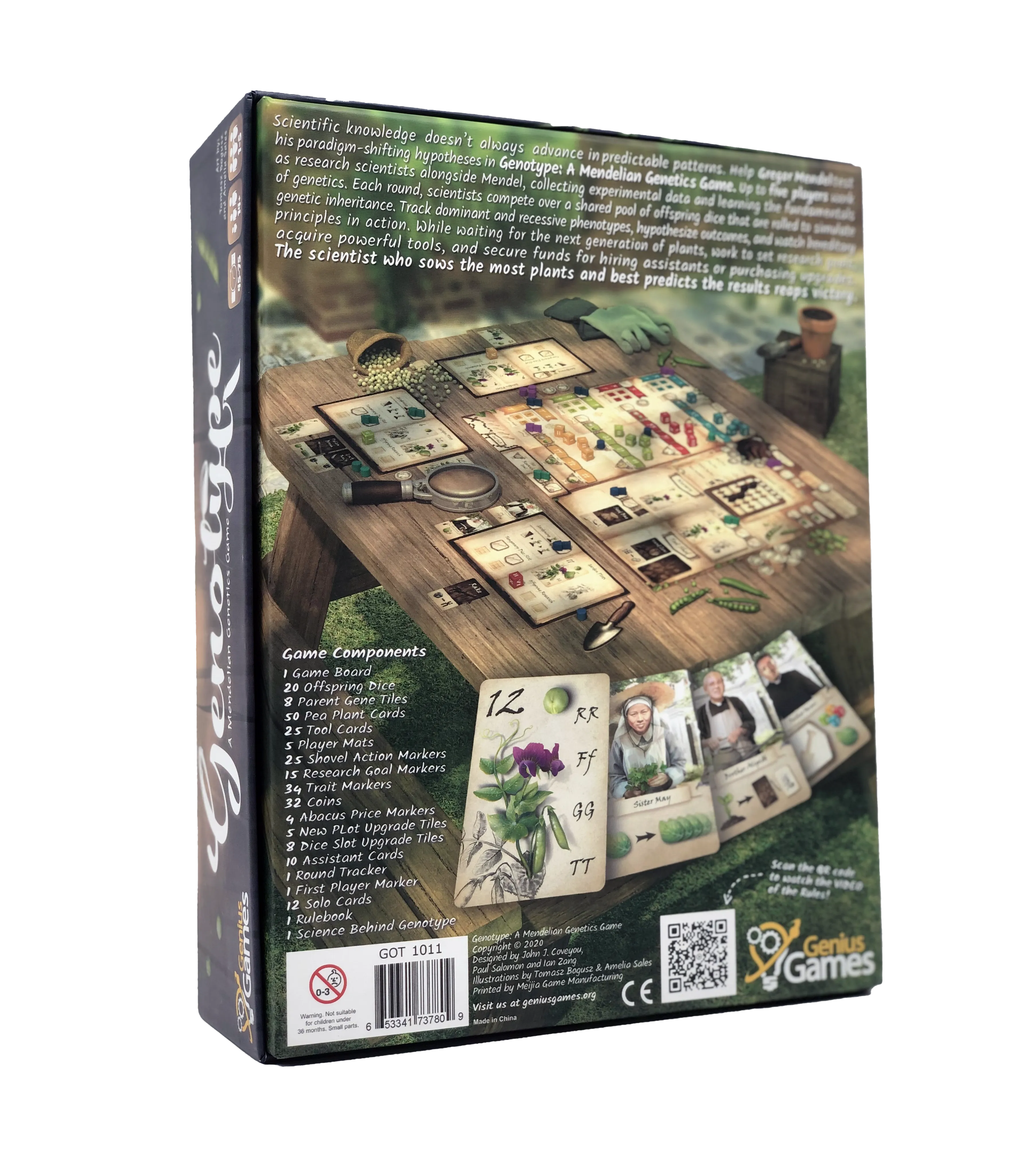 Bundle - Genotype: A Mendelian Genetics Game w/ Collector's Edition Components Pack