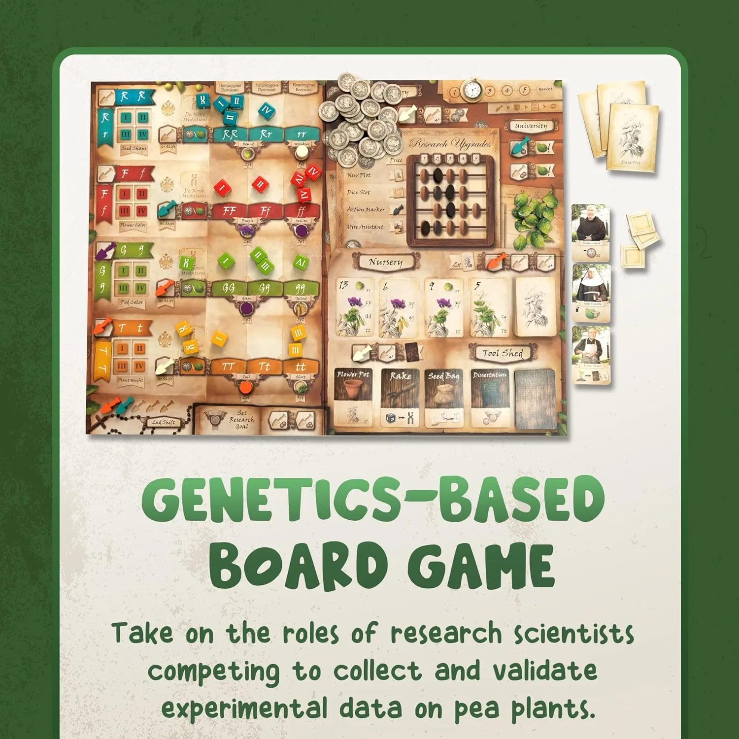 Bundle - Genotype: A Mendelian Genetics Game w/ Collector's Edition Components Pack
