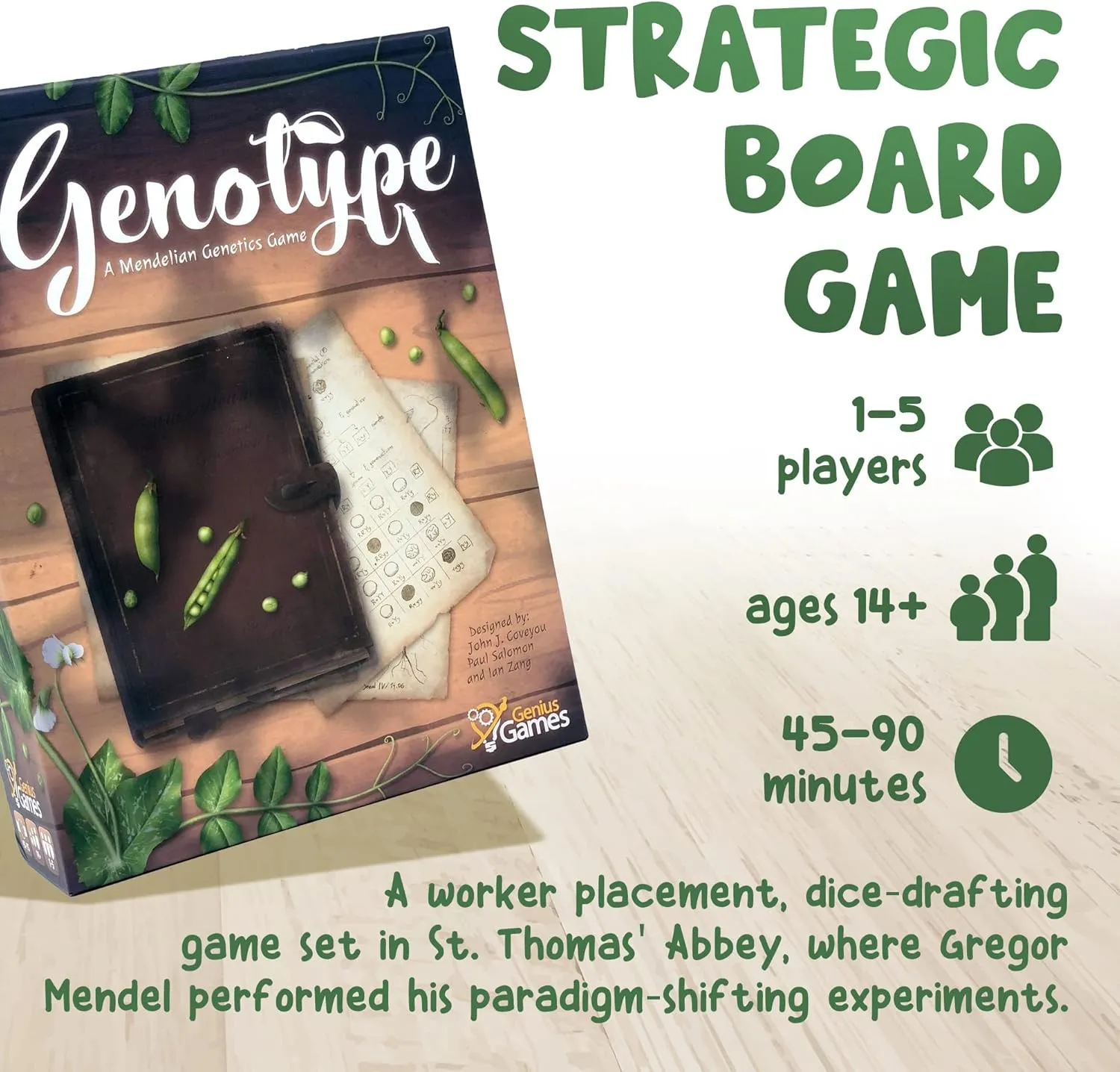Bundle - Genotype: A Mendelian Genetics Game w/ Collector's Edition Components Pack