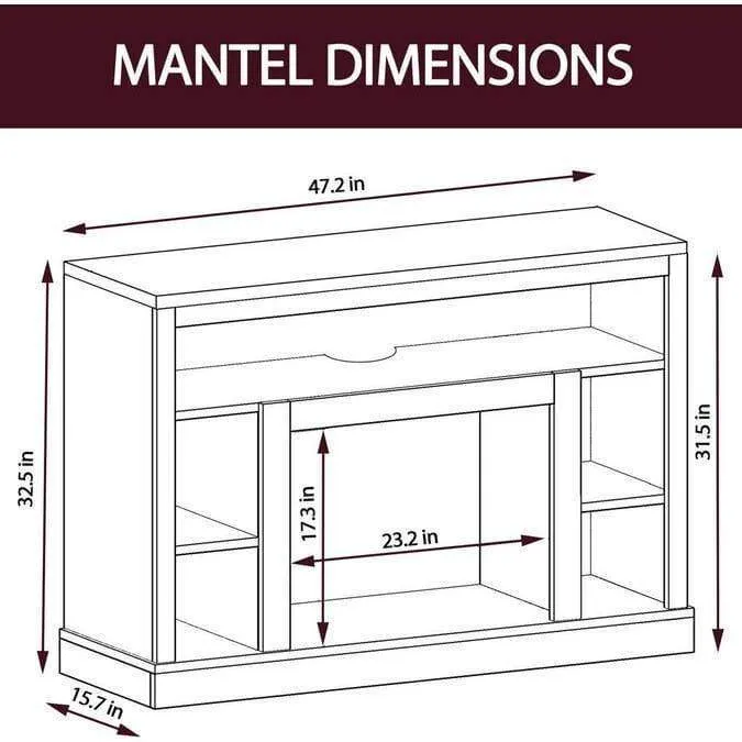 Cambridge 47 In. Electric Fireplace with Enhanced Log Insert