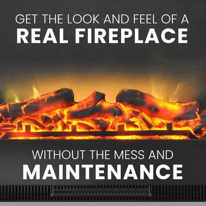 Cambridge 47 In. Electric Fireplace with Enhanced Log Insert