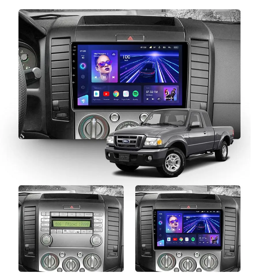 Car Dealz Elite 4G Data 10.2" Android 12.0 For Ford Ranger 2 2006 - 2011 In Dash Plus OEM Fascia