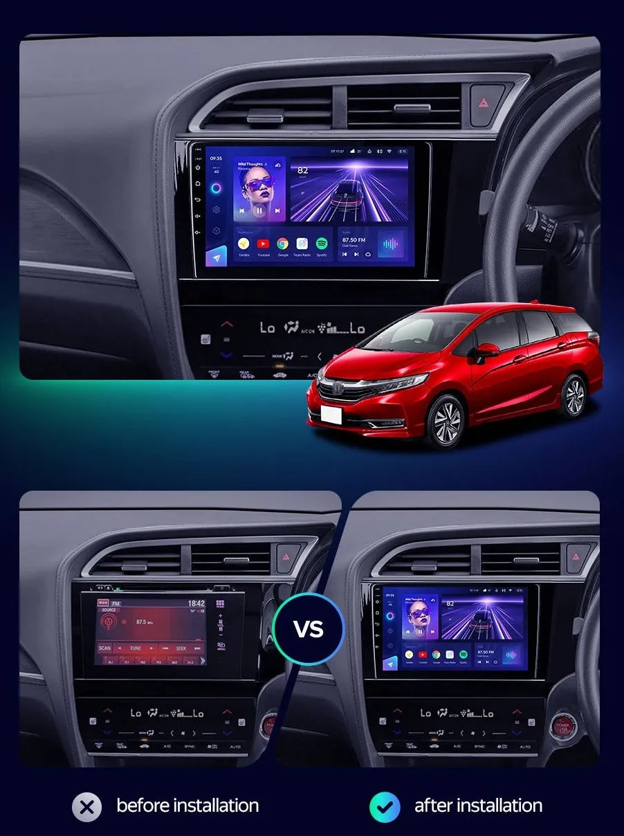 Car Dealz Elite 4G Data Model 10.2" Android 12.0 For Honda Shuttle 2 2015 - 2020 In Dash Plus OEM Fascia