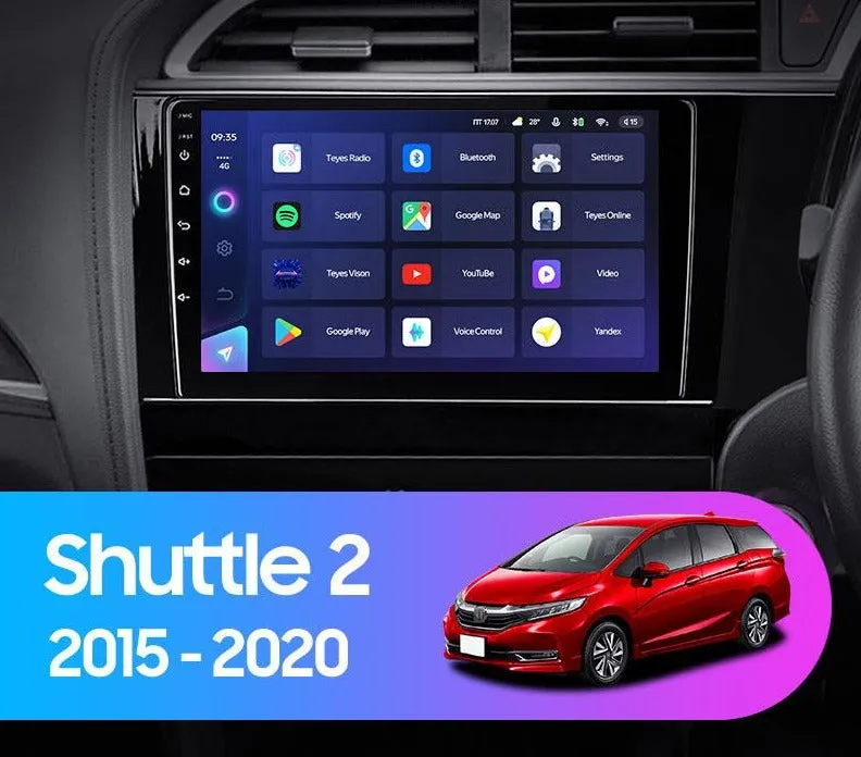 Car Dealz Elite 4G Data Model 10.2" Android 12.0 For Honda Shuttle 2 2015 - 2020 In Dash Plus OEM Fascia