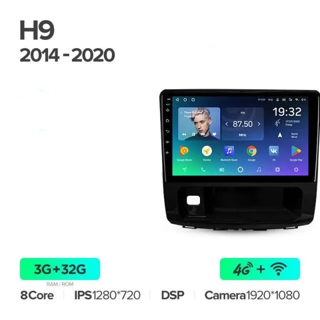 Car Dealz Premium Advanced 4G Data Model 10.2" Android 12.0 For GREAT WALL For Haval H9 2014 - 2020