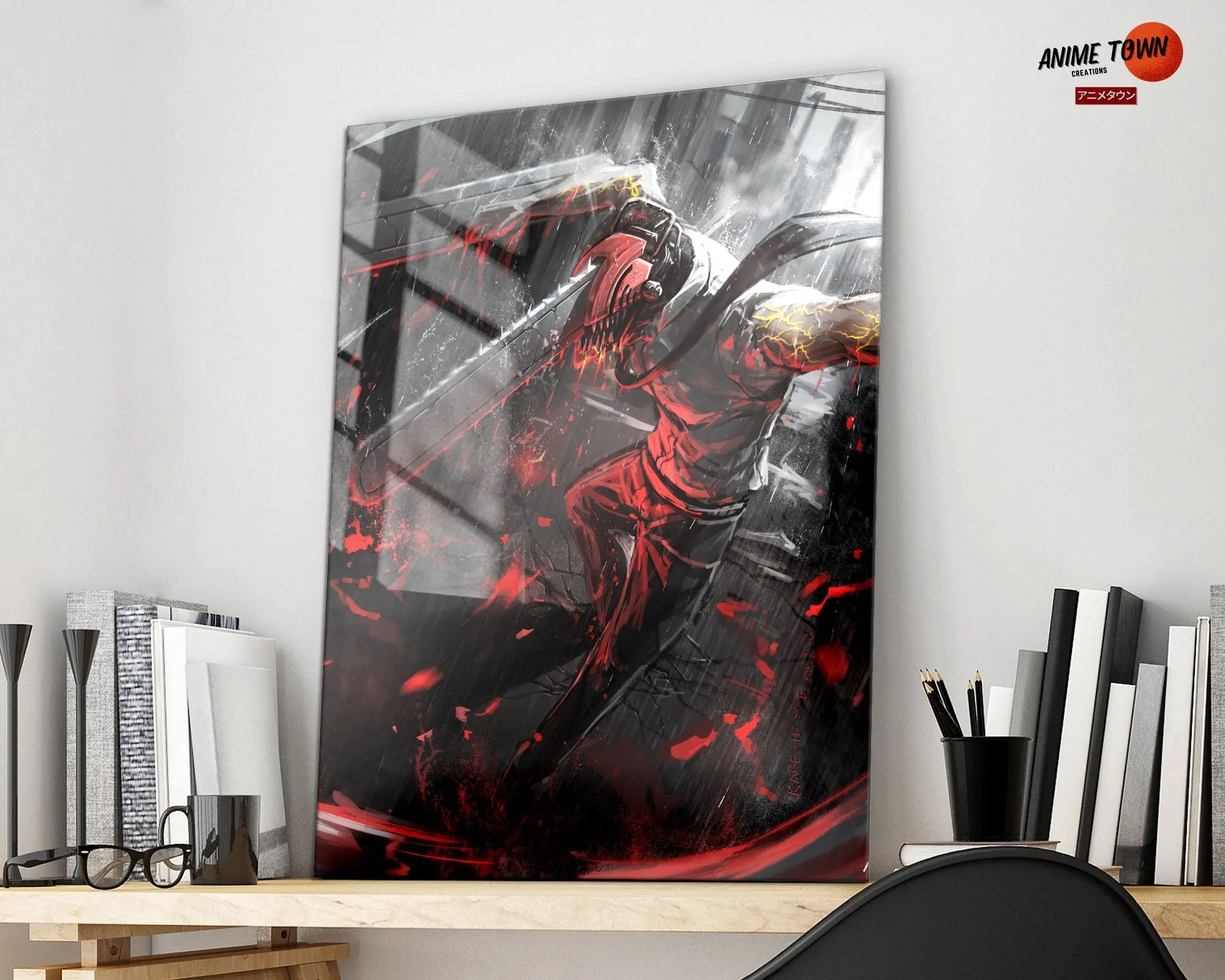 Chainsaw Man Denji Hybrid Metal Poster